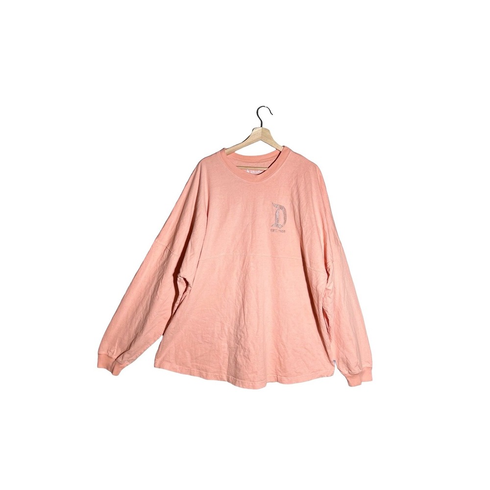 Disney Parks Disneyland Spirit Jersey Peach Rose Gold Glitter XXL Oversized